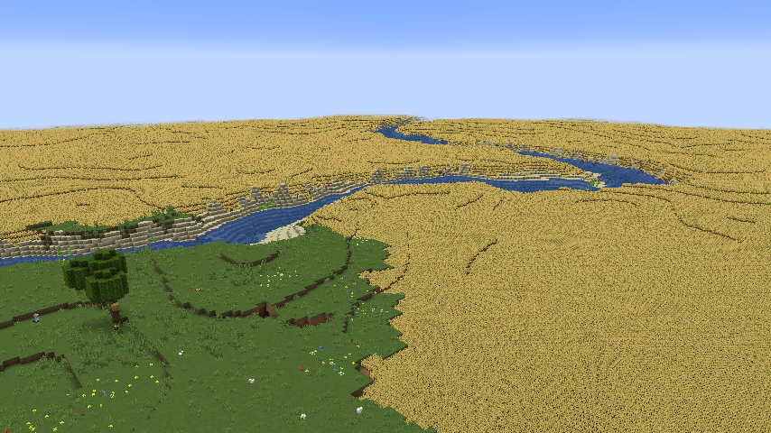 Wheat fields on the Garden.